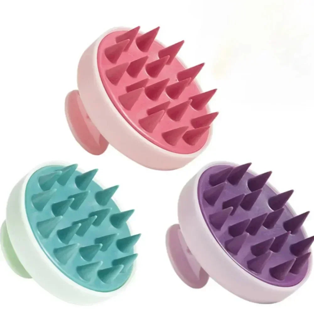 Brosse de Massage du Cuir Chevelu en Silicone